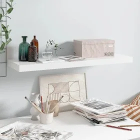 Floating wall shelf glossy white MDF 80x23.5x3.8 cm by vidaXL, Shelves and shelves - Ref: Foro24-323751, Price: 25,70 €, Disc...
