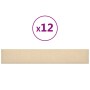 Paneles de pared 12 uds tela color crema 90x15 cm 1,62 m² de , Recubrimiento de paredes - Ref: Foro24-343872, Precio: 50,31 €...