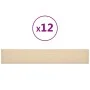 Wandpaneele 12 Stück cremefarbener Stoff 90x15 cm 1,62 m² von , Wandverkleidung - Ref: Foro24-343872, Preis: 49,55 €, Rabatt: %