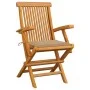Garden chairs 6 units solid teak wood with beige cushions by , Garden chairs - Ref: Foro24-3062544, Price: 464,70 €, Discount: %