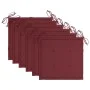 Sillas de jardín 6 uds madera teca con cojines rojo tinto de , Sillas de jardín - Ref: Foro24-3062550, Precio: 454,51 €, Desc...