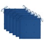 Sillas de jardín 4 uds madera teca con cojines azul real de , Sillas de jardín - Ref: Foro24-3065627, Precio: 395,28 €, Descu...