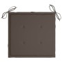 Gartenstühle 8 Stück Teakholz mit taupegrauen Kissen von , Gartenstühle - Ref: Foro24-3072897, Preis: 631,17 €, Rabatt: %