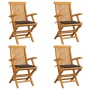 4 Stück Gartenstühle aus Teakholz mit taupegrauen Kissen von , Gartenstühle - Ref: Foro24-3065625, Preis: 386,14 €, Rabatt: %