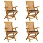 Garden chairs 4 units teak wood with taupe gray cushions by , Garden chairs - Ref: Foro24-3065625, Price: 361,84 €, Discount: %