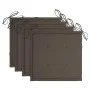 Garden chairs 4 units teak wood with taupe gray cushions by , Garden chairs - Ref: Foro24-3065625, Price: 361,84 €, Discount: %