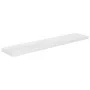 Bright white glossy MDF floating wall shelf 120x23.5x3.8 cm by vidaXL, Shelves and shelves - Ref: Foro24-323757, Price: 31,44...