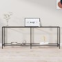 Tempered glass transparent console table 200x35x75.5 cm by , Side tables - Ref: Foro24-331706, Price: 97,84 €, Discount: %