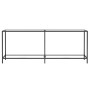 Tempered glass transparent console table 200x35x75.5 cm by , Side tables - Ref: Foro24-331706, Price: 97,84 €, Discount: %