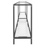 Tempered glass transparent console table 200x35x75.5 cm by , Side tables - Ref: Foro24-331706, Price: 91,67 €, Discount: %