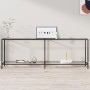 Tempered glass transparent console table 220x35x75.5 cm by , Side tables - Ref: Foro24-331710, Price: 132,97 €, Discount: %