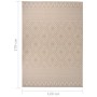 Outdoor flat weave rug with brown stripes 120x170 cm by , Rugs - Ref: Foro24-340865, Price: 41,30 €, Discount: %