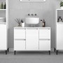 Sperrholz Waschbecken Schrank glänzend weiß 80x33x60cm von , Badezimmerwaschtische - Ref: Foro24-821278, Preis: 108,03 €, Rab...