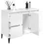 Sperrholz Waschbecken Schrank glänzend weiß 80x33x60cm von , Badezimmerwaschtische - Ref: Foro24-821278, Preis: 108,03 €, Rab...