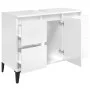 Sperrholz Waschbecken Schrank glänzend weiß 80x33x60cm von , Badezimmerwaschtische - Ref: Foro24-821278, Preis: 106,30 €, Rab...