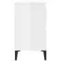 Plywood white gloss sink cabinet 80x33x60cm by , bathroom vanities - Ref: Foro24-821278, Price: 106,30 €, Discount: %