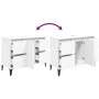Sperrholz Waschbecken Schrank glänzend weiß 80x33x60cm von , Badezimmerwaschtische - Ref: Foro24-821278, Preis: 108,03 €, Rab...