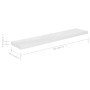 Glänzend weißes schwimmendes Wandregal aus MDF 120x23,5x3,8 cm von vidaXL, Regale und Regale - Ref: Foro24-323757, Preis: 32,...