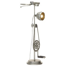 Lámpara de pie con diseño de bicicleta hierro