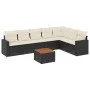 8-piece garden sofa set and black synthetic rattan cushions by , Garden sets - Ref: Foro24-3256483, Price: 455,75 €, Discount: %