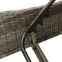 Synthetic rattan sun lounger with gray cushion 60x205x73 cm by , Loungers - Ref: Foro24-368280, Price: 156,60 €, Discount: %
