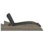 Synthetic rattan sun lounger with grey cushions 114x205x73 cm by , Loungers - Ref: Foro24-368289, Price: 293,24 €, Discount: %