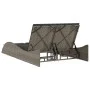Synthetic rattan sun lounger with grey cushions 114x205x73 cm by , Loungers - Ref: Foro24-368289, Price: 293,24 €, Discount: %