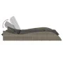 Synthetic rattan sun lounger with grey cushions 114x205x73 cm by , Loungers - Ref: Foro24-368289, Price: 293,24 €, Discount: %