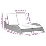Synthetic rattan sun lounger with grey cushions 114x205x73 cm by , Loungers - Ref: Foro24-368289, Price: 293,24 €, Discount: %