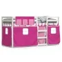 Bunk bed with solid pine wood curtains 75x190 cm by , Beds and slatted bases - Ref: Foro24-3283915, Price: 165,38 €, Discount: %