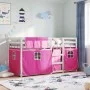 Bunk bed with solid pine wood curtains 75x190 cm by , Beds and slatted bases - Ref: Foro24-3283915, Price: 165,38 €, Discount: %
