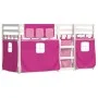 Bunk bed with solid pine wood curtains 80x200 cm by , Beds and slatted bases - Ref: Foro24-3283903, Price: 154,18 €, Discount: %