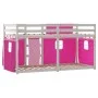 Bunk bed with solid pine wood curtains 80x200 cm by , Beds and slatted bases - Ref: Foro24-3283903, Price: 154,18 €, Discount: %