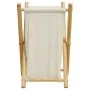 Cesto de la ropa sucia de bambú blanco crema 41,5x36x63,5 cm de , Cestas para ropa - Ref: Foro24-368034, Precio: 26,52 €, Des...