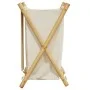 Cesto de la ropa sucia de bambú blanco crema 41,5x36x63,5 cm de , Cestas para ropa - Ref: Foro24-368034, Precio: 26,52 €, Des...