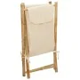 Cesto de la ropa sucia de bambú blanco crema 41,5x36x63,5 cm de , Cestas para ropa - Ref: Foro24-368034, Precio: 26,52 €, Des...