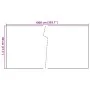 Balkonmarkise aus hellem braunem synthetischem Rattan 1000x80 cm. von , Zaunpaneele - Ref: Foro24-156277, Preis: 74,54 €, Rab...