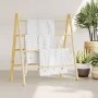 Double towel ladder with 4 bamboo steps 90x50x100 cm by , Towel racks - Ref: Foro24-368036, Price: 38,42 €, Discount: %