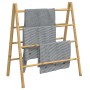 Escalera toallero doble con 4 peldaños bambú 90x50x100 cm de , Toalleros - Ref: Foro24-368036, Precio: 39,03 €, Descuento: %