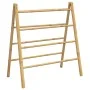Double towel ladder with 4 bamboo steps 90x50x100 cm by , Towel racks - Ref: Foro24-368036, Price: 38,42 €, Discount: %