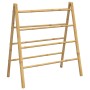 Escalera toallero doble con 4 peldaños bambú 90x50x100 cm de , Toalleros - Ref: Foro24-368036, Precio: 39,03 €, Descuento: %