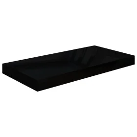 Floating wall shelf glossy black MDF 50x23x3.8 cm by vidaXL, Shelves and shelves - Ref: Foro24-323766, Price: 19,11 €, Discou...