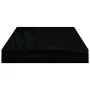 Floating wall shelf 4 pcs glossy black MDF 40x23x3.8 cm by vidaXL, Shelves and shelves - Ref: Foro24-323765, Price: 37,79 €, ...