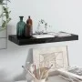 Floating wall shelf glossy black MDF 50x23x3.8 cm by vidaXL, Shelves and shelves - Ref: Foro24-323766, Price: 19,11 €, Discou...