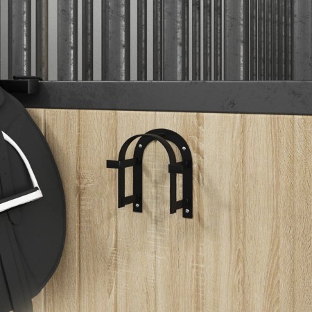 Soporte de bridas de pared de hierro negro de , Accesorios para riendas de caballos - Ref: Foro24-172450, Precio: 10,21 €, De...