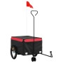 Fahrradanhänger aus schwarzem und rotem Eisen, 45 kg. von , Fahrradanhänger - Ref: Foro24-94104, Preis: 91,81 €, Rabatt: %