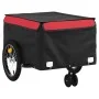 Remolque para bicicleta hierro negro y rojo 45 kg by , Bicycle trailers - Ref: Foro24-94104, Price: 97,22 €, Discount: %