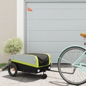 Remolque para bicicleta hierro negro y verde 30 kg by , Bicycle trailers - Ref: Foro24-94060, Price: 83,55 €, Discount: %