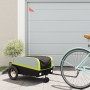 Remolque para bicicleta hierro negro y verde 30 kg by , Bicycle trailers - Ref: Foro24-94060, Price: 85,21 €, Discount: %