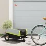 Remolque para bicicleta hierro negro y verde 30 kg by , Bicycle trailers - Ref: Foro24-94060, Price: 83,55 €, Discount: %